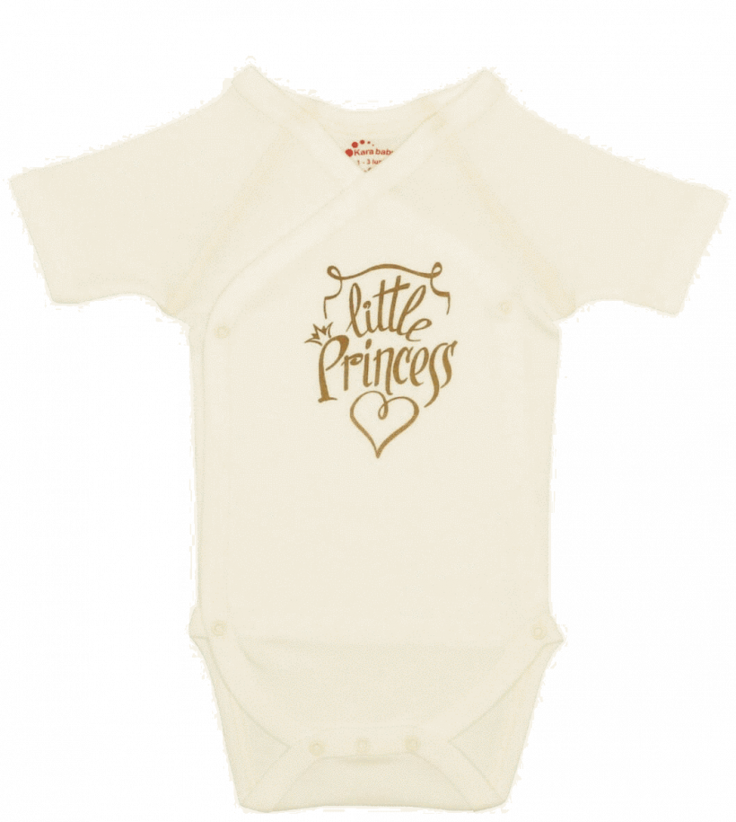 Body Bebe Petrecut Maneca Scurta "little Princess"