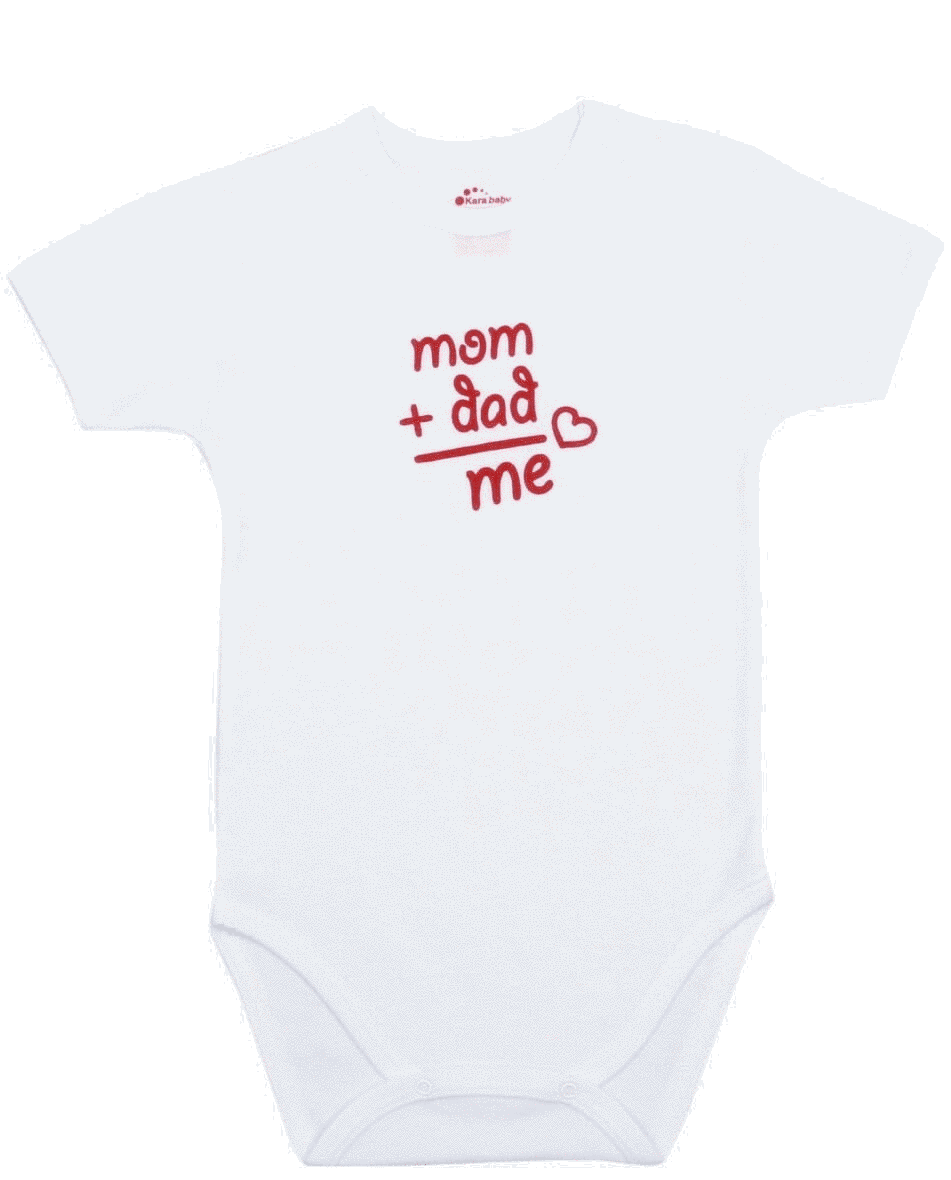 Body Copii Maneca Scurta " Mom+dad Is Me"