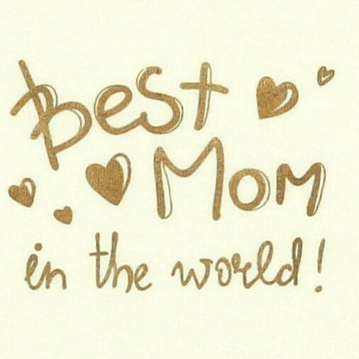 Body Copii Tip Maiou, Crem, Mesaj "best Mom In The World"