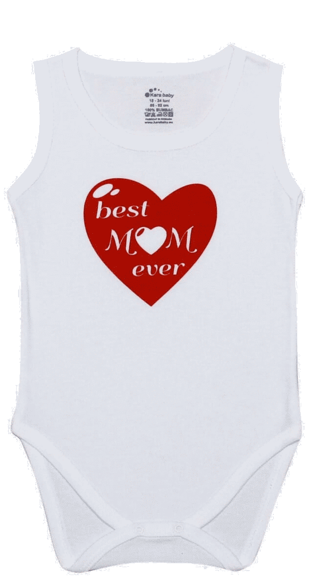 Body Copii Tip Maiou, Mesaj "best Mom Ever"