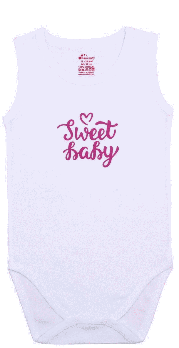 Body Copii Tip Maiou, Mesaj "sweet Baby"