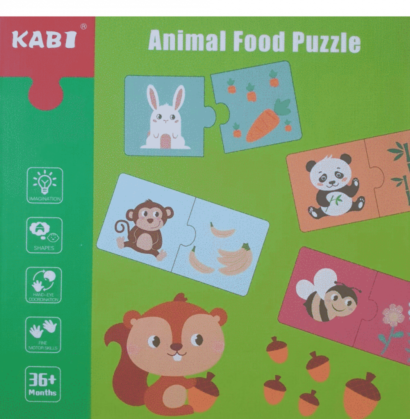 Puzzle Bebe "animal Food"