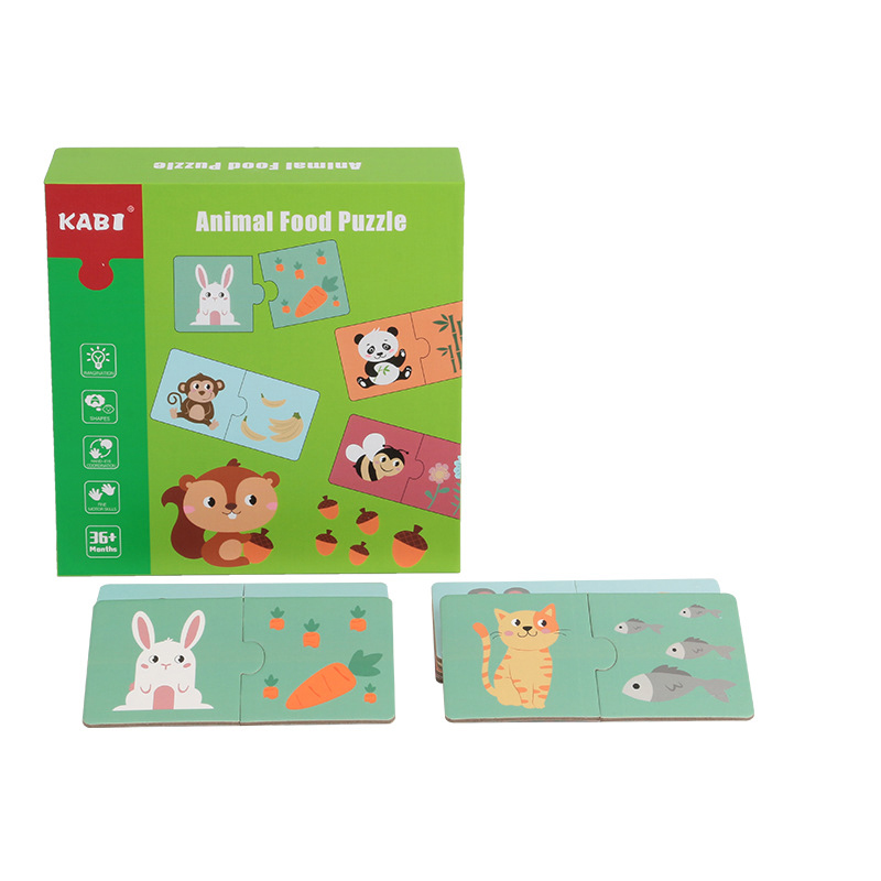 Puzzle bebe "Animal food"