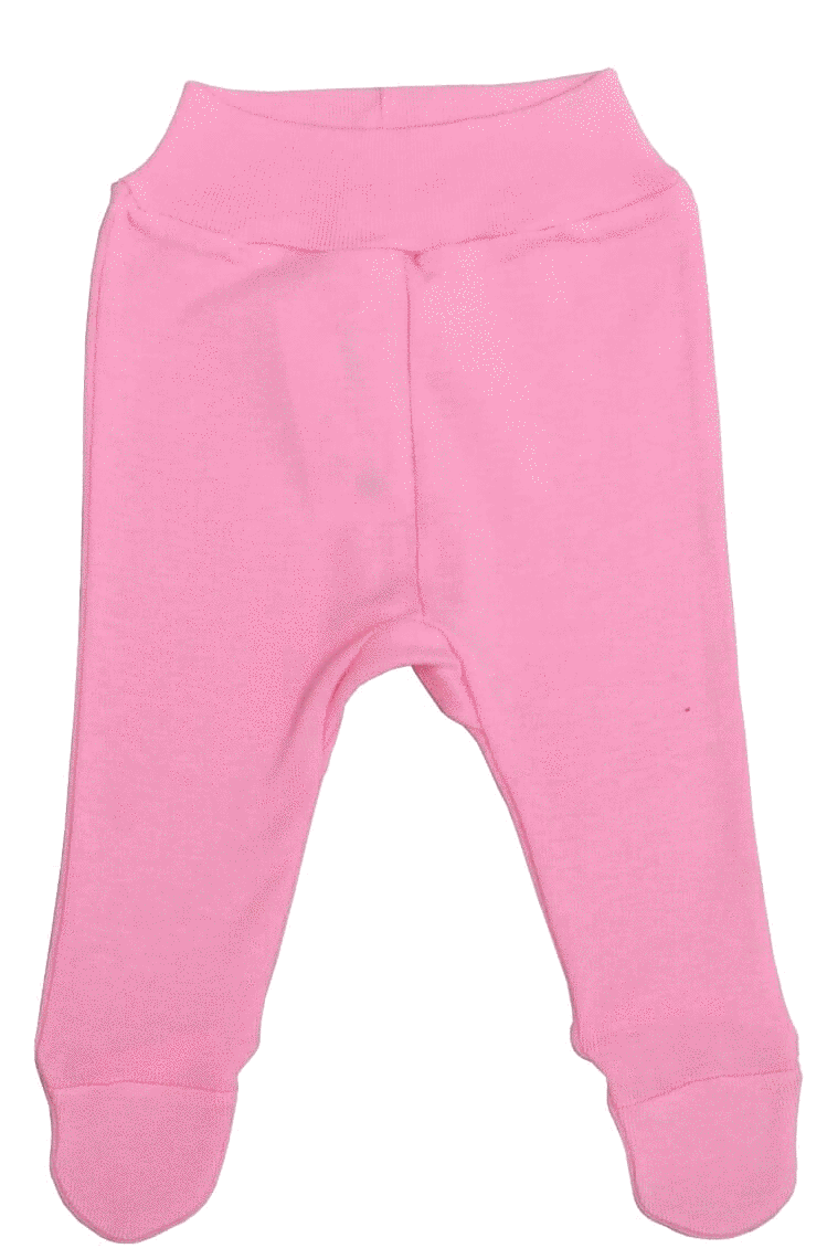 Pantaloni cu botosei, pentru prematuri, roz